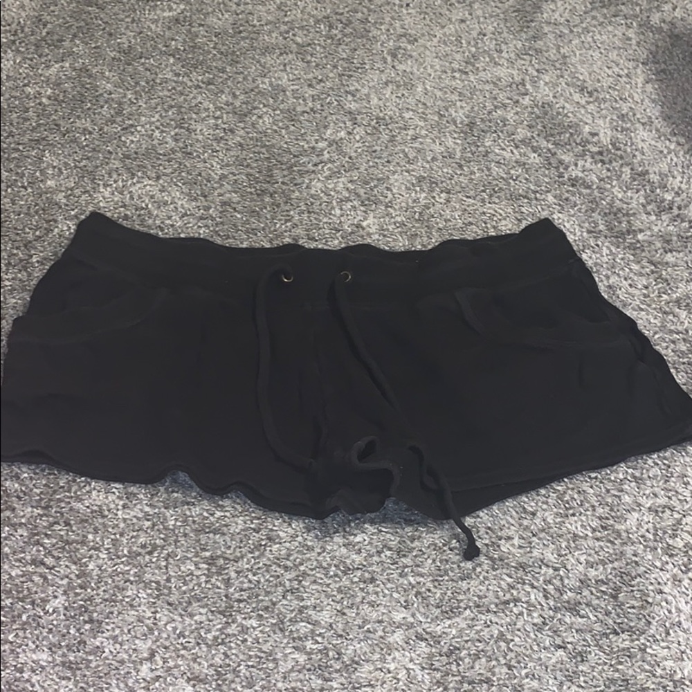 Black pajama shorts